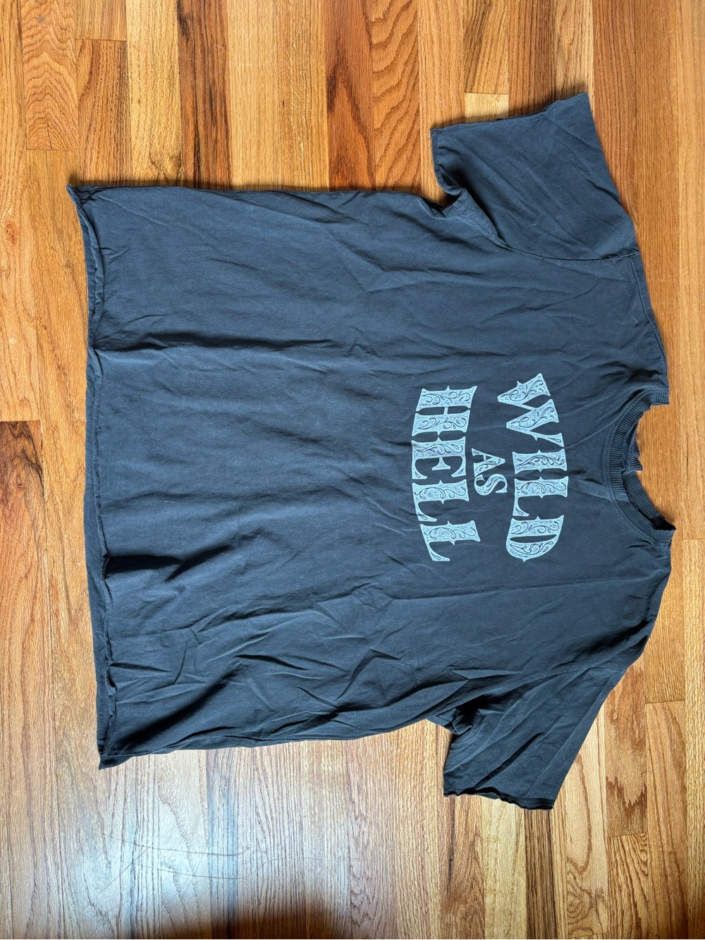torrid Black Graphic 'Wild As Hell' Short Sleeve Tee sz 2